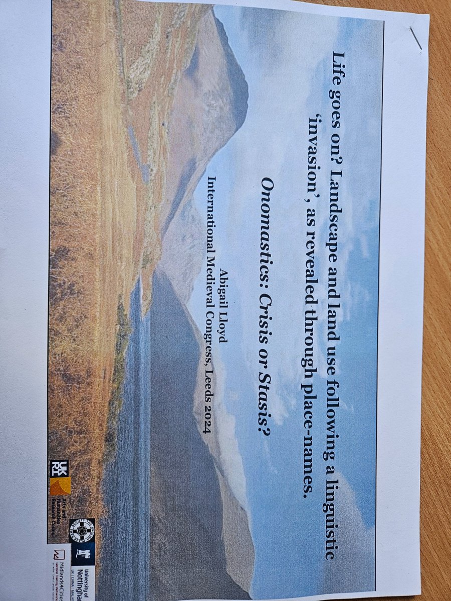 Speaking in 20 mins on all things berg-ish and Old Scandinavian...<a href="/IMC_Leeds/">IMC_Leeds</a> <a href="/seaxeducation/">Tristan 'countfingers' Alphey</a> <a href="/NameStudies/">Institute for Name-Studies</a> #jameschetwood <a href="/The_EPNS/">English Place-Name Society</a>