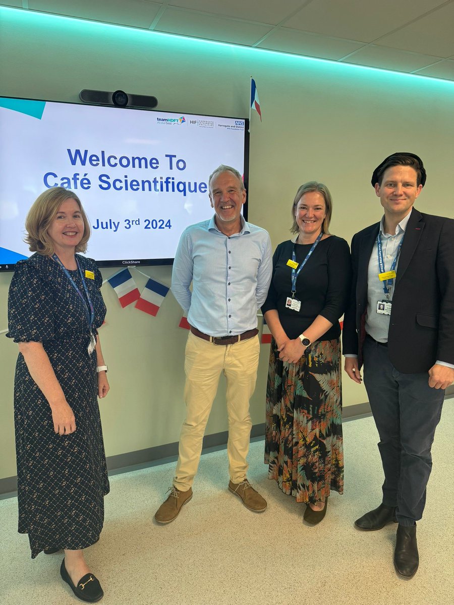 Harrogate NHS FT (@harrogatenhsft) on Twitter photo <a href="/HarrogateNHSFT/">Harrogate NHS FT</a> executive Directors Jacqueline Andrews, Emma Nunez and Russell Nightingale hosted our inaugural Healthcare Leadership Café Scientifique at our Hospital yesterday with fantastic feedback from medical, nursing, midwifery, AHP & operational leaders who attended. <a href="/HarrogateNHSFT/">Harrogate NHS FT</a> executive Directors Jacqueline Andrews, Emma Nunez and Russell Nightingale hosted our inaugural Healthcare Leadership Café Scientifique at our Hospital yesterday with fantastic feedback from medical, nursing, midwifery, AHP & operational leaders who attended.