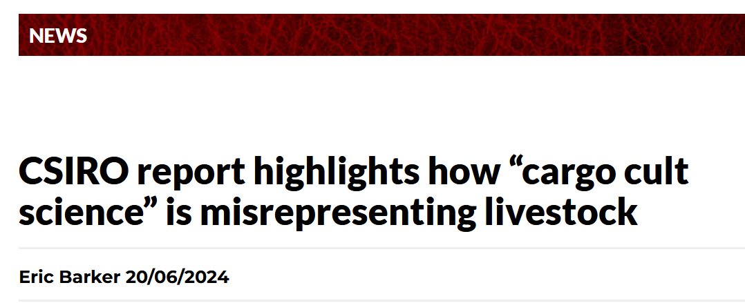 "A report published in a CSIRO Scientific Journal has highlighted a  concerning trend for the livestock industry, using three examples where cult-like science has made a globally influential push for vegan diets."
beefcentral.com/news/csiro-rep…