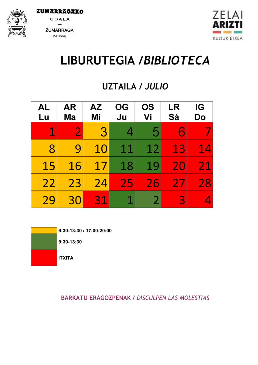 Zumarraga biblioteka tweet media