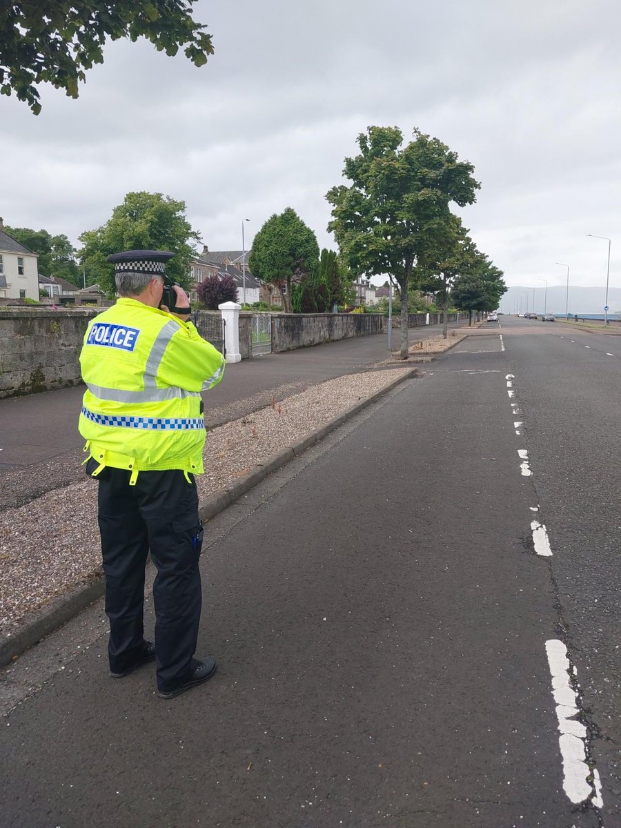 Local Inverclyde Officers are carrying out a speeding initiative and were recently deployed to the Esplanade in Greenock.