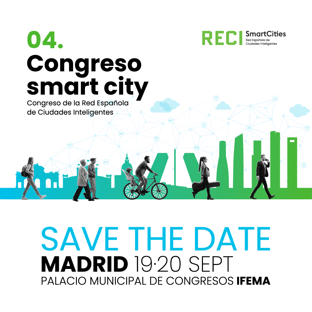 SAVE THE DATE 🗓 Los días 19 y 20 de septiembre, Madrid se convertirá en el epicentro de la innovación urbana con el #IVCongresoRECI. 
🔜 No te lo puedes perder, ¡nos vemos en IFEMA para construir juntos el futuro de las Smart Cities! 
#SmartCities #CongresoRECI <a href="/fempcomunica/">FEMP</a>