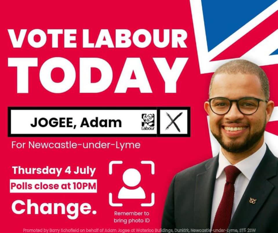 Newcastle-under-Lyme Labour ๐บ๐ฆ (@nul_labour) on Twitter photo Together, we can bring about the change we need in Newcastle-under-Lyme. Letโs restore hope, letโs restore optimism, letโs make our voices heard. Vote Labour today! Elect <a href="/AJogee/">Adam Jogee MP</a>!
#VoteForChange #VoteLabour #VoteJogee Together, we can bring about the change we need in Newcastle-under-Lyme. Letโs restore hope, letโs restore optimism, letโs make our voices heard. Vote Labour today! Elect <a href="/AJogee/">Adam Jogee MP</a>!
#VoteForChange #VoteLabour #VoteJogee