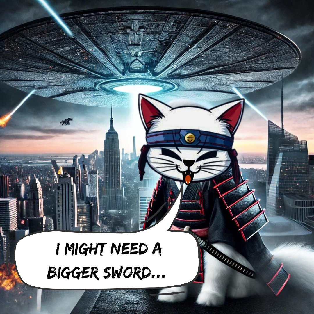 Neko_onbase's tweet photo. BREAKING NEWS: July 2nd 

When aliens invade, it's time for our #NekoKnights to save the day! 🐱⚔️ 

Defending Earth #BASE with fierce $NEKO warrior determination.

Help the war effort, join our TG and pledge your support:
https://t.co/v2jAyUNbXt

#IndependenceDay #AlienInvasion https://t.co/mazEuHpdhw