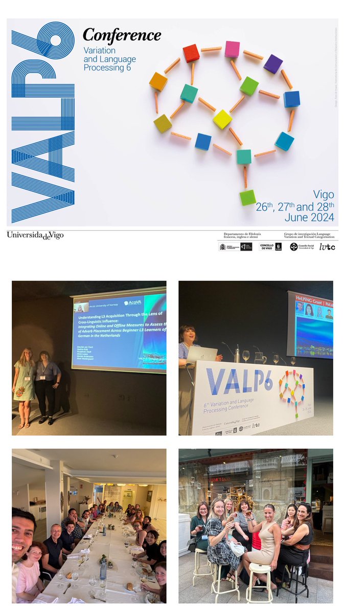 alicialuque's tweet photo. Huge congrats to @VALP6Vigo’s organizing committee for the fantastic job you did to ensure that #VALP6 was filled in with inspiring and thought-provoking science but also with lots of fun &amp; memorable moments next to amazing colleagues and friends 👏🏽🧠🗣️🤩 THANK YOU! ¡GRACIÑAS! 😊 https://t.co/O50RrIb4Z9
