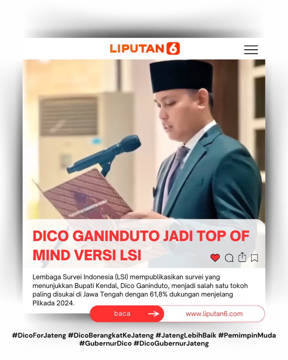 crofflemafavoo's tweet photo. Tunjukan terus pesonamu Mas @GanindutoDico terus meroket di setiap survei🚀🤗

#JatengLebihBaik #DicoGaninduto
#DicoBerangkatKeJateng #MajuBersamaDico #PemimpinMuda #survei #lsi Ketua KPU Asusila Hujan https://t.co/EDWWuHn9mT