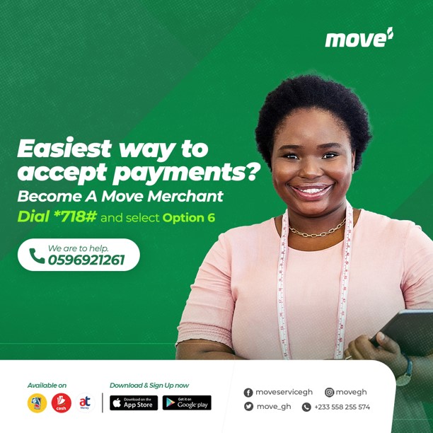 Move Merchant is the easiest way to receive payments as a merchant! Simplify your transactions and manage your finances effortlessly with Move Merchant.

Dial *718# to get started today!
