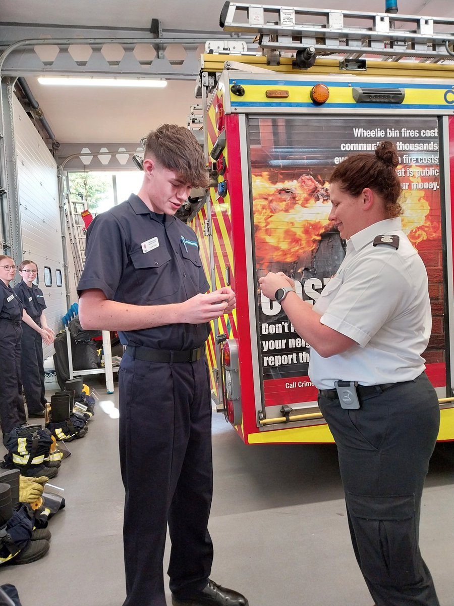 🚒🎖️ Congratulations to our Northwich cadets on their well-deserved promotions! From Firefighter to Crew Manager, Crew Manager to Watch Manager and Watch Manager to Station Manager — our  cadets are blazing new trails in fire service leadership. 🔥🌟