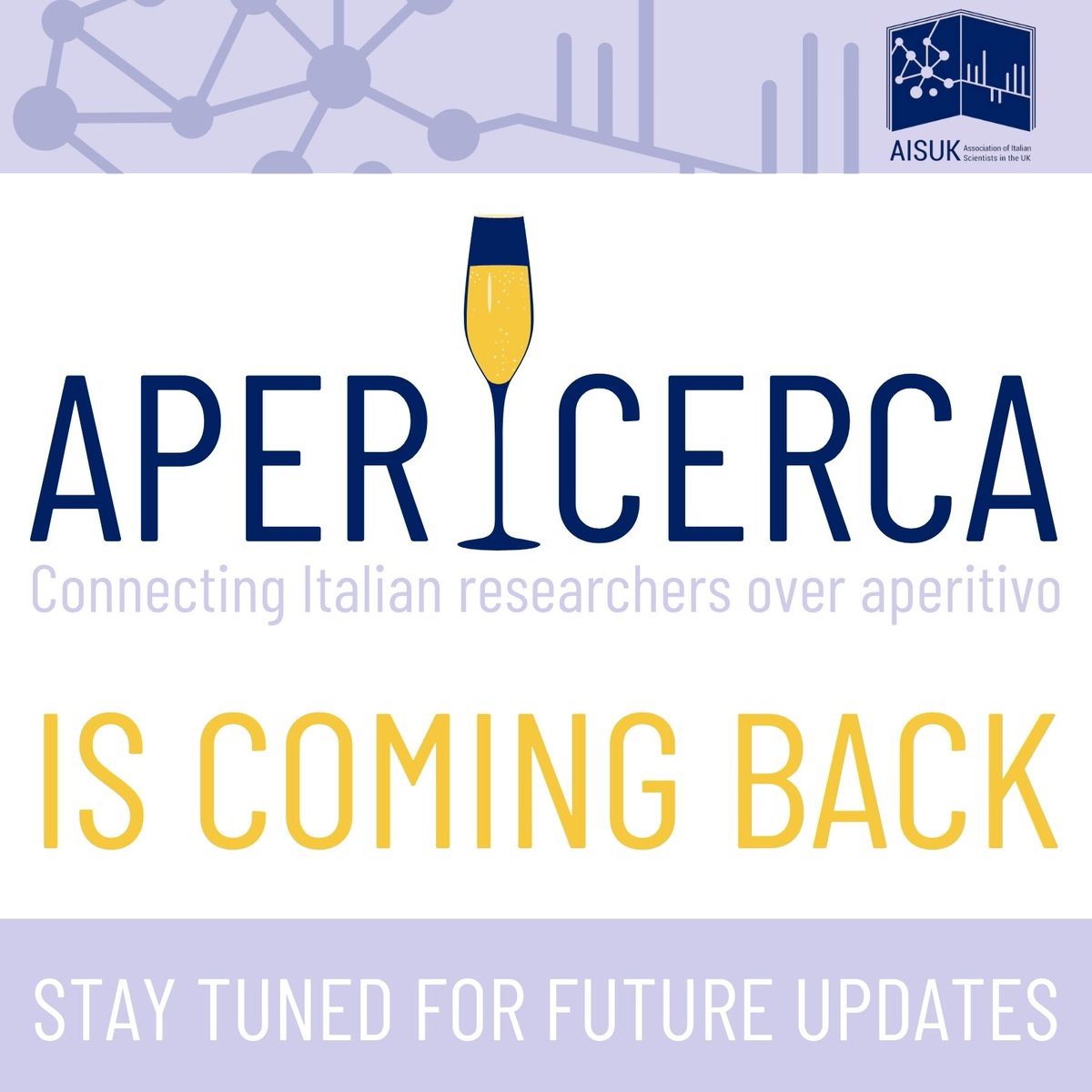 APERicerca is coming back! 🎉

If you want to network with fellow Italian researchers in the UK in front of a drink, these events are for you! 🍷

Leave us your contact details to be the first to know about the upcoming aperitivo events this autumn: forms.office.com/e/NthW73Q5KL