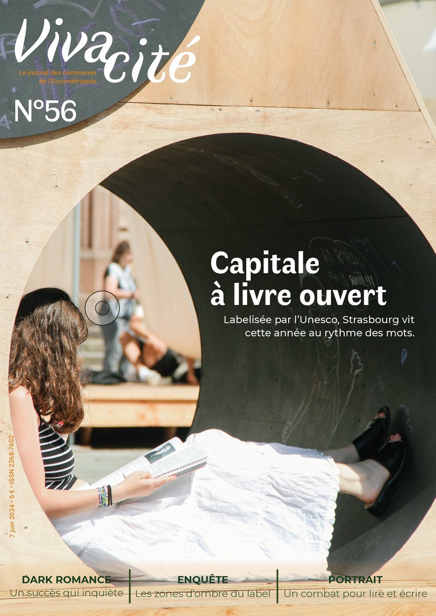 Le magazine Viva Cité n°56 Capitale à livre ouvert, réalisé par les étudiants et étudiantes de première année de master vient de paraître.

Vous pouvez l'acheter ici : cuej.unistra.fr/actualites/act…