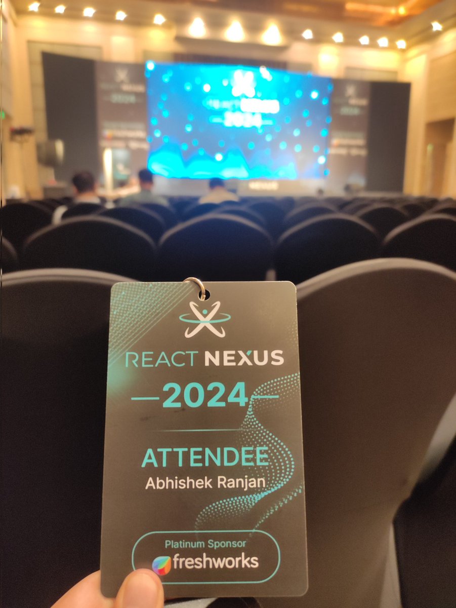 abhii_ranjan's tweet image. #reactnexus2024 @ReactNexus ✌️✌️
Say &quot;Hi 🖐️&quot; if you&apos;re here.