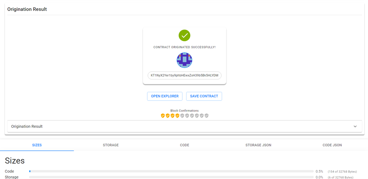 🌟 Just successfully deployed my first contract on SmartPy IDE! 🚀 Couldn't have done it without the amazing guidance from [<a href="/simarpreet_019/">Simarpreet Singh 🥑 buidling Web3Panjab ✨</a>] and the fantastic workshop by [<a href="/indiaTezos/">Tezos India</a>]. Thank you! 🙌 #Blockchain #SmartContracts #Tezos