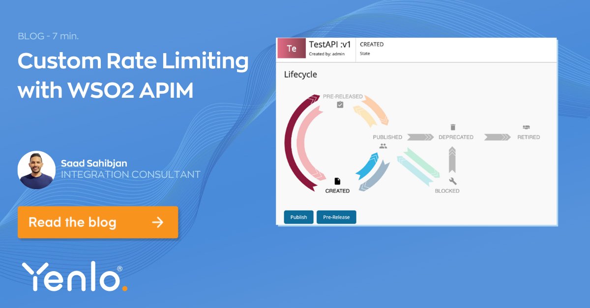 Discover a nuanced approach with our blog by Saad Sahibjan: Custom Rate Limiting with <a href="/WSO2/">WSO2</a> APIM. Learn to craft tailored throttling policies, use Siddhi queries for dynamic rules, and see real-world examples. 

bit.ly/4eLZ1y3

#Yenlo #APImanagement #CustomRateLimiting