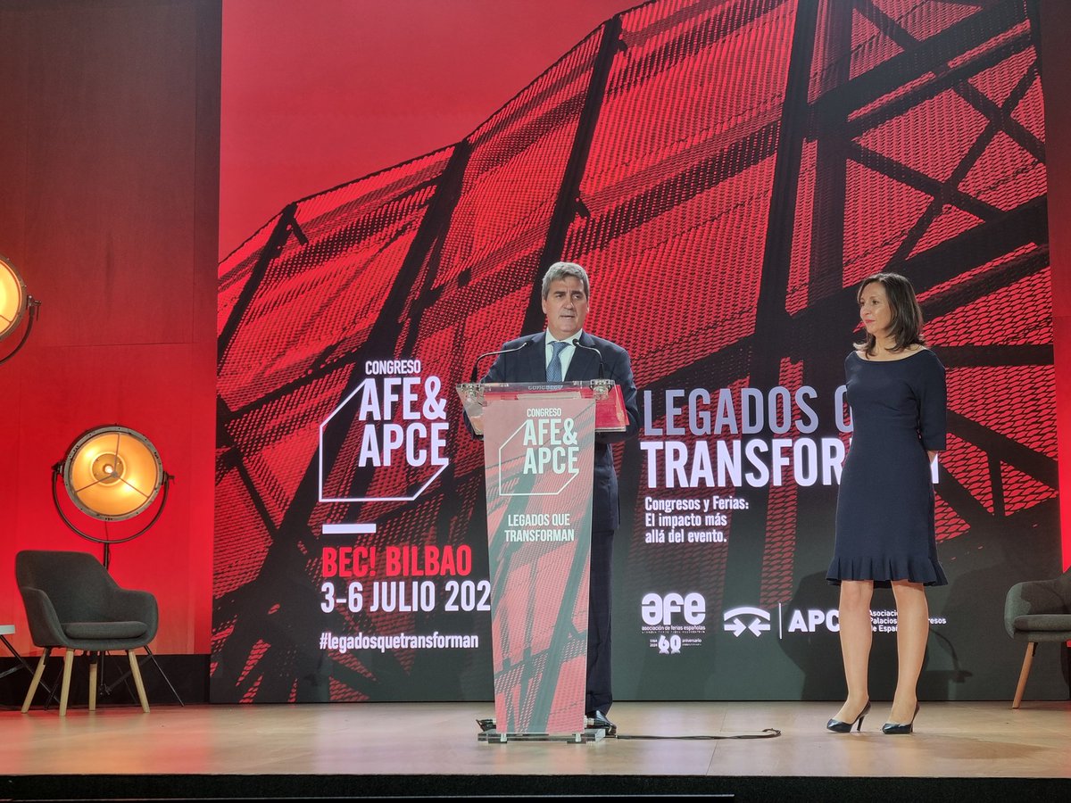 Asociación Ferias Españolas (@asocferiasesp) on Twitter photo 🔴 El II Congreso AFE <a href="/AsocFeriasEsp/">Asociación Ferias Españolas</a>-APCE <a href="/APCE_Congresos/">Asociación de Palacios de Congresos de España</a> comienza hoy en el <a href="/BEC_Bilbao/">BEC</a> con más de 200 participantes.
ℹ️ Más info: afe.es/es/noticia/el-…
#legadosquetransforman #congresoAFEAPCE
#AsocFeriasEsp #feriasComerciales #Exhibitions #Sinergias #Negocio #Innovación 🔴 El II Congreso AFE <a href="/AsocFeriasEsp/">Asociación Ferias Españolas</a>-APCE <a href="/APCE_Congresos/">Asociación de Palacios de Congresos de España</a> comienza hoy en el <a href="/BEC_Bilbao/">BEC</a> con más de 200 participantes.
ℹ️ Más info: afe.es/es/noticia/el-…
#legadosquetransforman #congresoAFEAPCE
#AsocFeriasEsp #feriasComerciales #Exhibitions #Sinergias #Negocio #Innovación