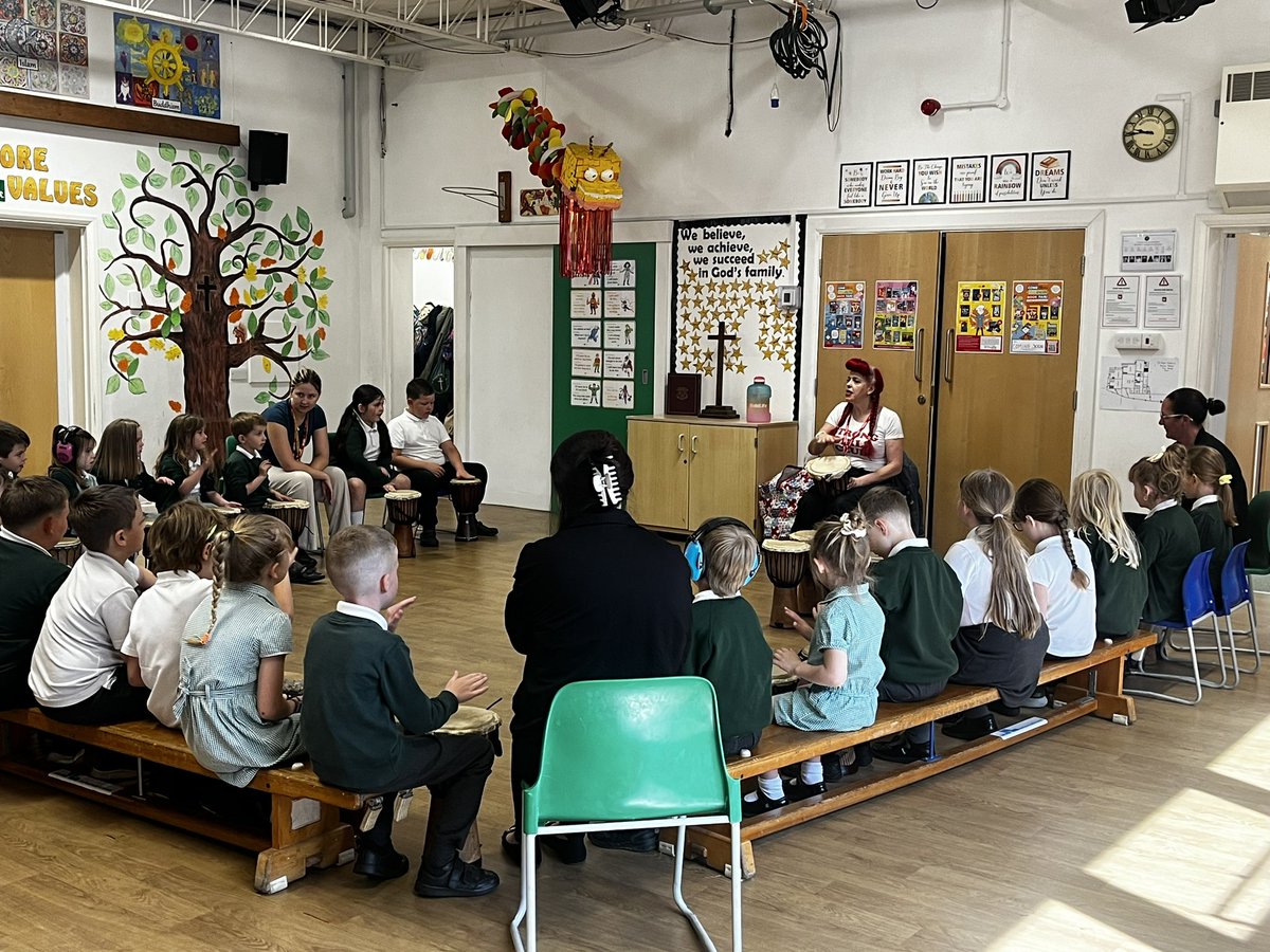 We are celebrating World Music Day today starting with an <a href="/educationgroup/">Education Group</a> African Drumming workshop #broadandbalanced #creativearts