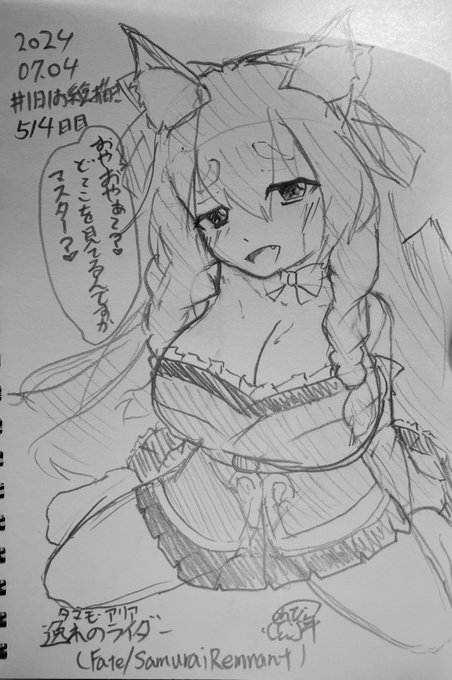 #1日1お絵描き
514日目。
タマモアリア。
急に描きたくなったから描いた。
おっぱいは盛らざるを得なかった。
口調がこういう感じなのかは知らない。
なぜって、サムライレムナント未プレイだからね。仕方ないね 