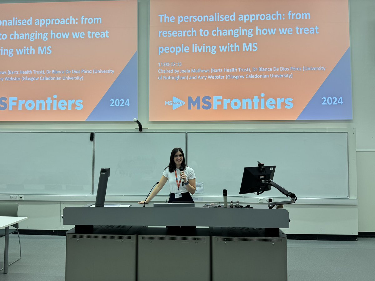 Dr Blanca De Dios Pérez (@blancadios) on Twitter photo Ready for #MSFrontiers 2024 in Liverpool.
Looking forward to the session on Personalised Approach to MS chaired with <a href="/Amy_Webst/">Amy Webster</a> and Joela Mathews
<a href="/mssocietyuk/">MS Society UK</a> Ready for #MSFrontiers 2024 in Liverpool.
Looking forward to the session on Personalised Approach to MS chaired with <a href="/Amy_Webst/">Amy Webster</a> and Joela Mathews
<a href="/mssocietyuk/">MS Society UK</a>