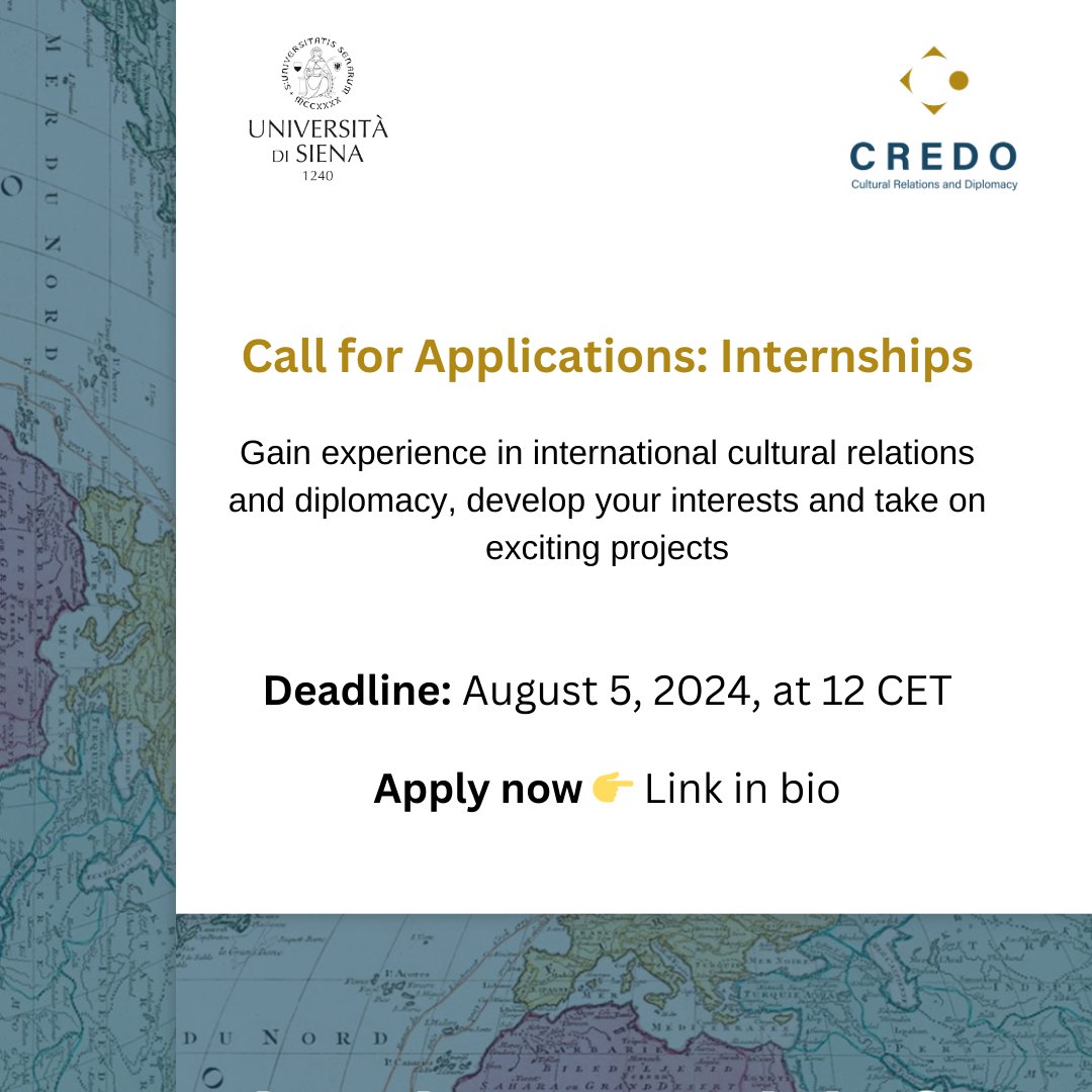 CREDO - Cultural Relations and Diplomacy (@credo_unisi) / Posts / X