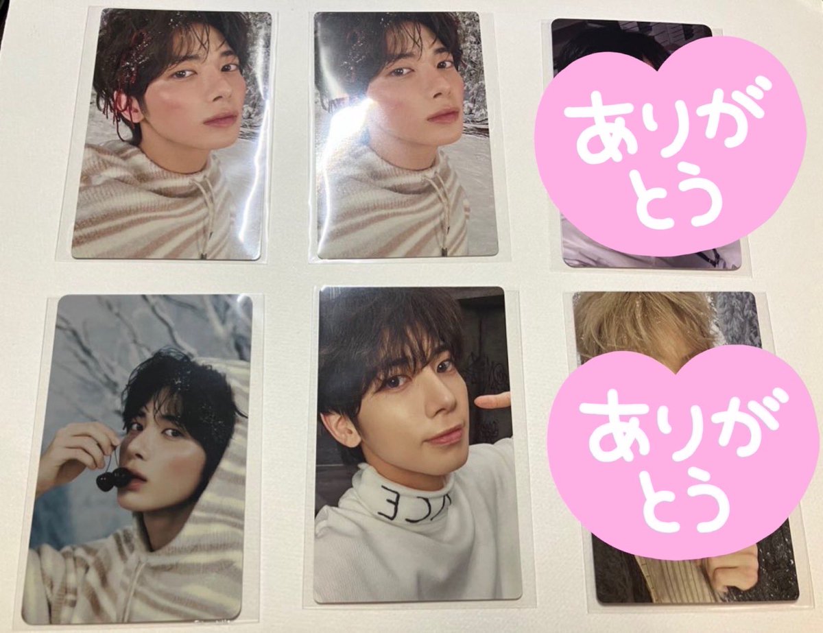 ttwpino0530's tweet photo. TXT 誓い　

譲　テヒョン (画像1枚目)

求　ボムキュ(画像2枚目♡のもの)

郵送交換希望です📮
お気軽にお声掛けください૮ .  ̫ . ა♡

#TXT交換
#ラキドロ
#TXTラキドロ
#HMV
#タワレコ https://t.co/eiOrWc9ND5