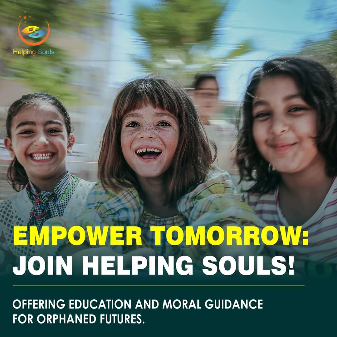 Helpingsouls2's tweet image. &quot;Empower Tomorrow: Join Helping Souls!&quot;
Offering education and moral guidance for orphaned futures.

For Donation, Please Click The Link Below:
paypal.com/donate/?hosted…

Visit Our Website
helpingsouls.com.pk

#EmpowerTomorrow
#HelpingSouls
#EducationForOrphans
#MoralGuidance