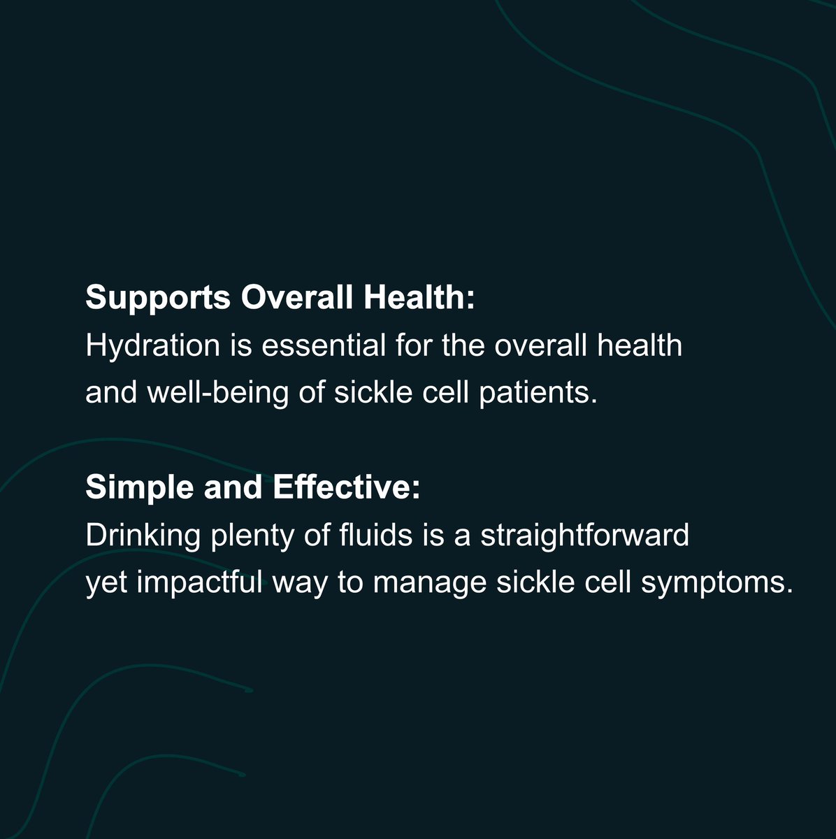 alivecares's tweet photo. Stay strong, warriors! Hydration is your ally in the fight against sickle cell. 

Keeping well-hydrated helps reduce pain episodes and improves your overall health. 

Drink up and empower your journey!
Stay tuned for the launch of Aliveee app
____

With love 💚
Alivee

#hydration https://t.co/xWudOWRQL2
