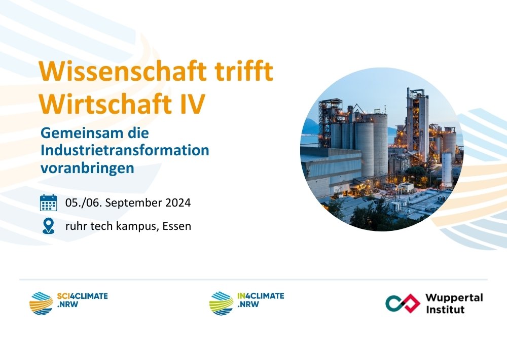 Wupperinst's tweet photo. Wo sieht die #Wirtschaft technische, politische oder gesellschaftliche Hemmnisse für die #Transformation? Welche aktuellen Erkenntnisse gibt es? Kommen Sie zur #Konferenz "#Wissenschaft trifft Wirtschaft IV"!
https://t.co/le2Z8XqaZ7
#SCI4climate.NRW @IN4climateNRW @UMSICHT https://t.co/NEGcL398ac