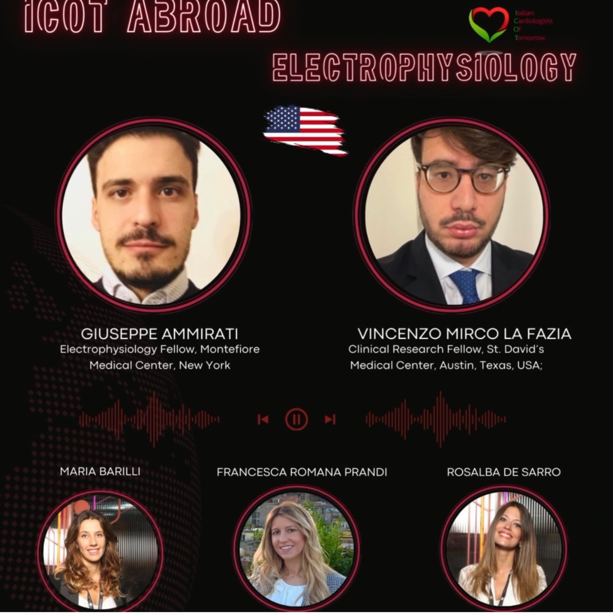 Italian Cardiologists Of Tomorrow (@italian_cot) on Twitter photo “Le video-interviste doppie di ICOT Abroad" 🎥
🫀🌍Sei interessato ad andare all'estero a formarti in ambito cardiologico?🫀🌏
📌Non perdetevi questa 🔥 testimonianza in Elettrofisiologia , con Il Dott <a href="/vincenzomirco93/">Vincenzo Mirco La Fazia</a> 📍🇺🇸 ed il Dott. @giuseppeammi
👉🏻fb.watch/t67JxZWh8H/ “Le video-interviste doppie di ICOT Abroad" 🎥
🫀🌍Sei interessato ad andare all'estero a formarti in ambito cardiologico?🫀🌏
📌Non perdetevi questa 🔥 testimonianza in Elettrofisiologia , con Il Dott <a href="/vincenzomirco93/">Vincenzo Mirco La Fazia</a> 📍🇺🇸 ed il Dott. @giuseppeammi
👉🏻fb.watch/t67JxZWh8H/