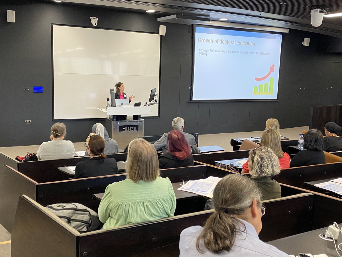 Great start to our annual conference <a href="/uclnews/">UCL News</a>. A welcome from UCL’s Pro-Vice-Provost @DavidBogle5 and <a href="/elizabethaudenh/">Elizabeth Halton</a> presents the keynote: Is it worthwhile embedding impact into doctoral training? #UKCGEAC