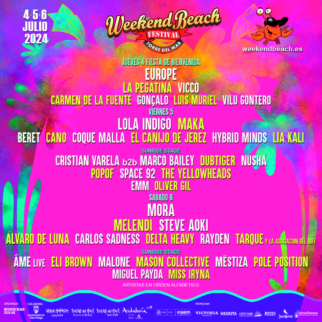 ¡El <a href="/weekendbeachfes/">Weekend Beach Festival</a> comienza hoy! ¿De qué día tienes más ganas? 🎵