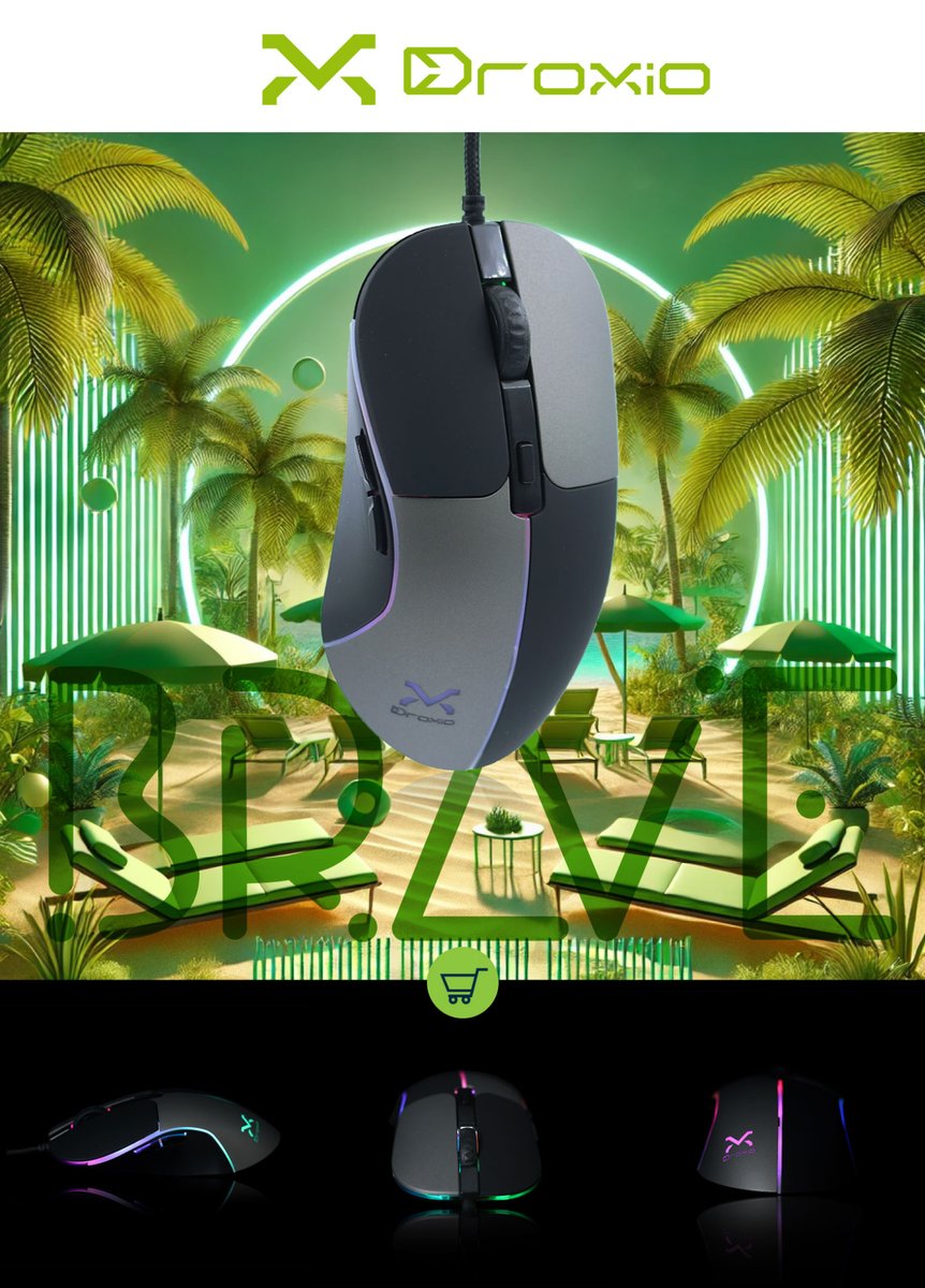 Este verano ☀️ aprovecha la mejor oferta y estrena ratón gaming nuevo, de la mano de Droxio, juega a tus juegos favoritos con
el ratón gaming BRAVE. Descubre una nueva experiencia de juego y disfruta tu tiempo libre junto a Droxio.

Link: i.mtr.cool/qmztpowyel