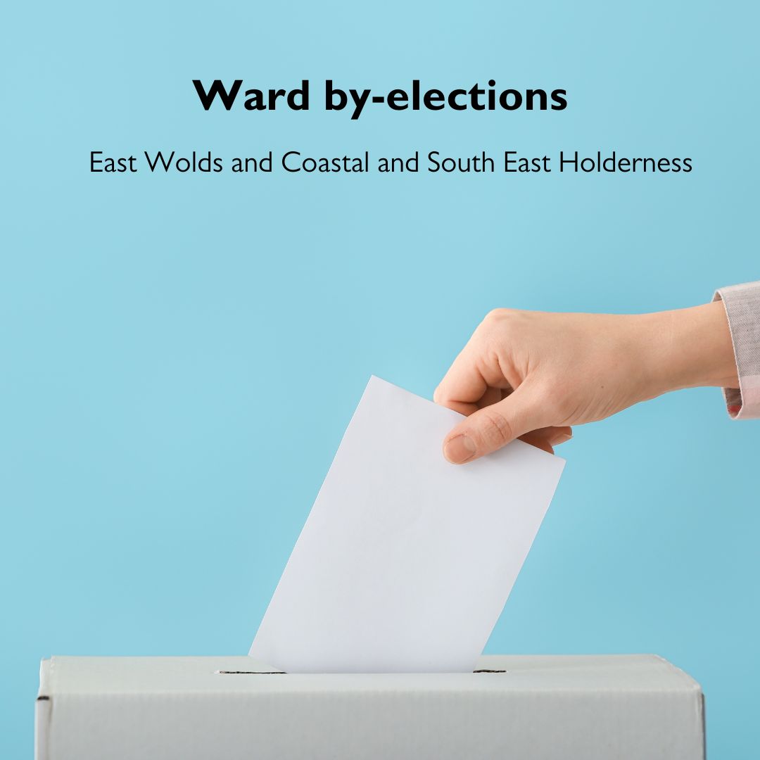 Ward by-elections are taking place today in the East Wolds and Coastal and South East Holderness wards.

Find out more at: orlo.uk/by-elections_y…