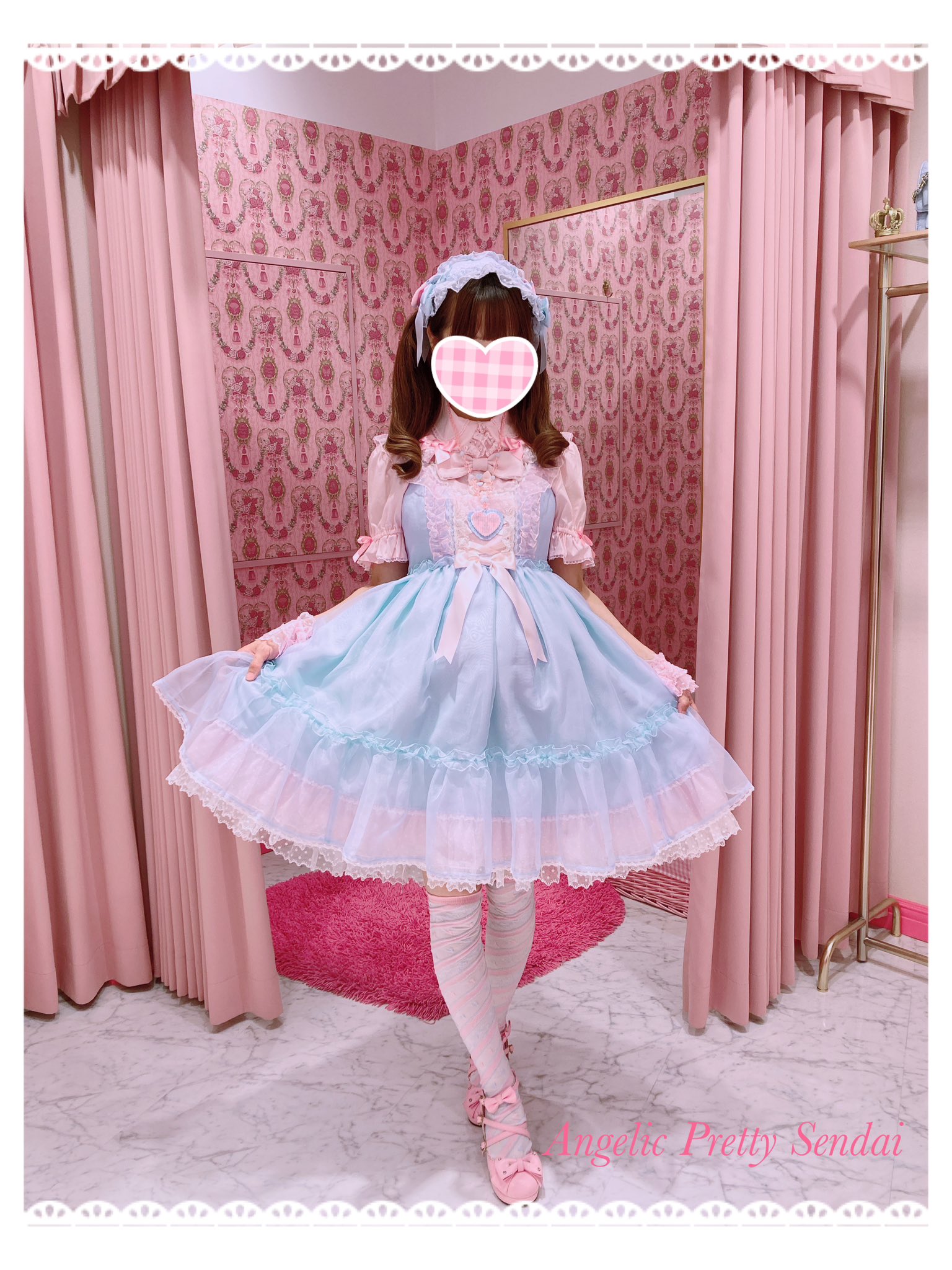 Angelic pretty lovelyオーガンジージャンパースカート