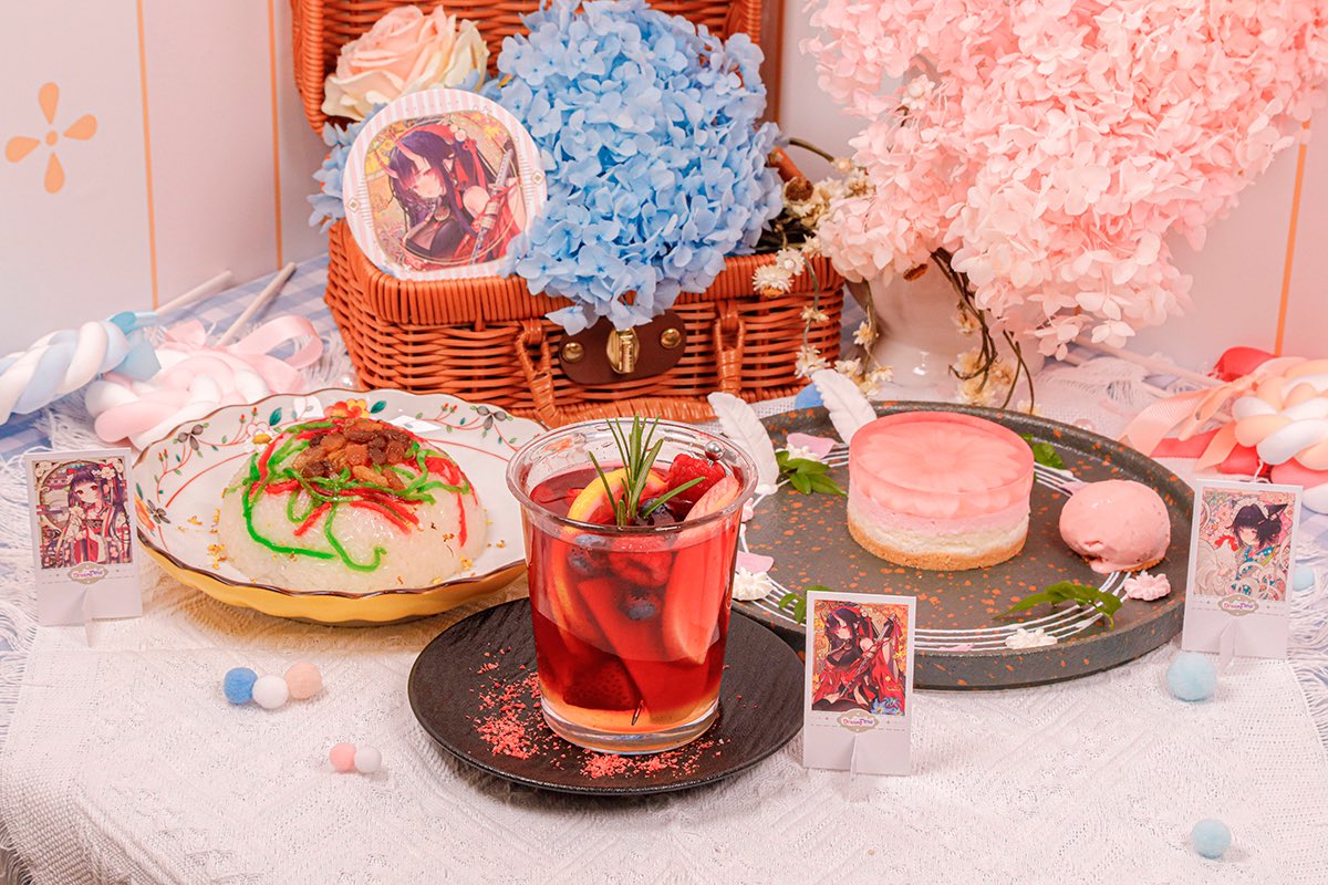 上海コラボカフェのお写真いただいたのですがめちゃめちゃ可愛い…!😭 