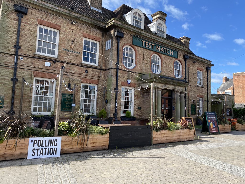 Love that my polling station is in a pub