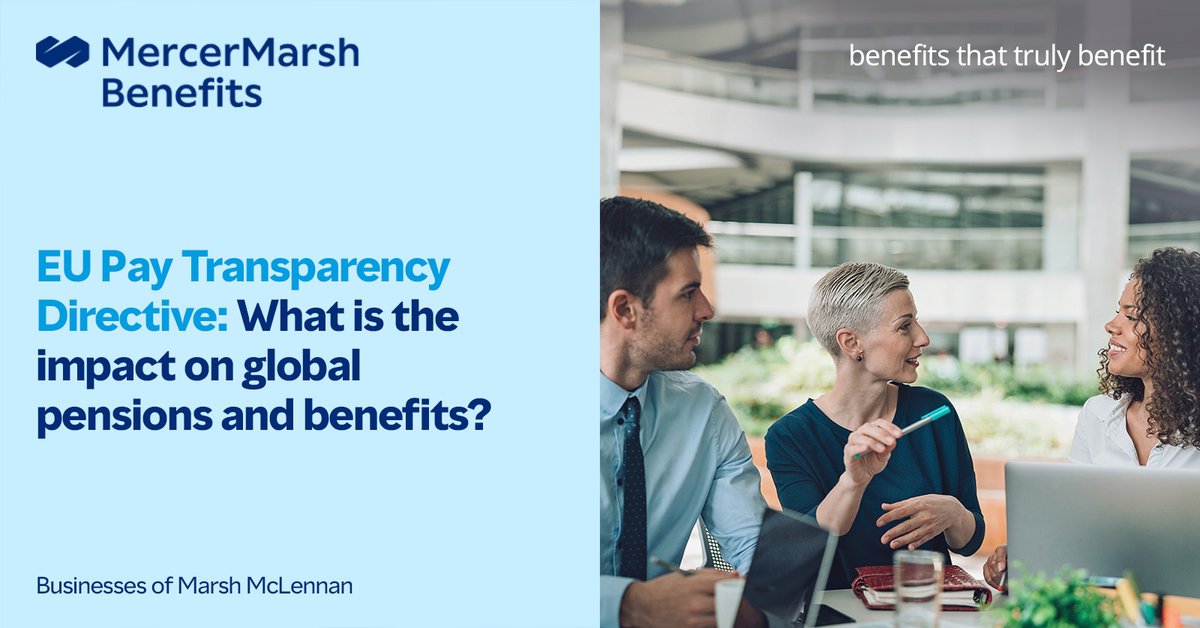 The EU Pay Transparency Directive extends equal pay for equal work beyond traditional compensation to include benefits &amp; pensions. Is your organization prepared?  bit.ly/3zCcaJM