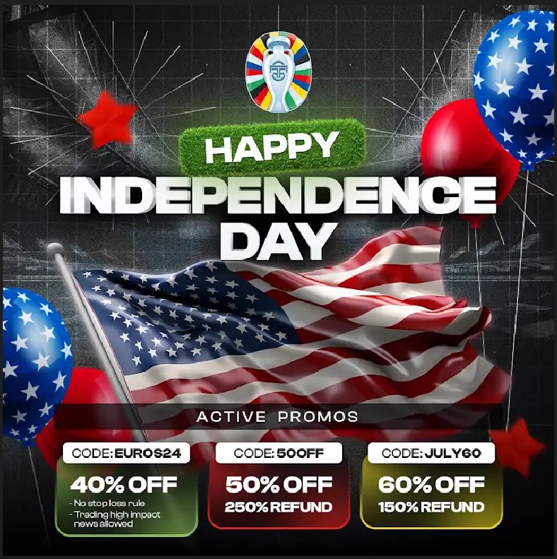 HAPPY INDEPENDENCE DAY AMERICA 🇺🇸 🎆

theforexfunder.com
UTILISE THE CURRENT PROMOS &amp; GET FUNDED TODAY🏦