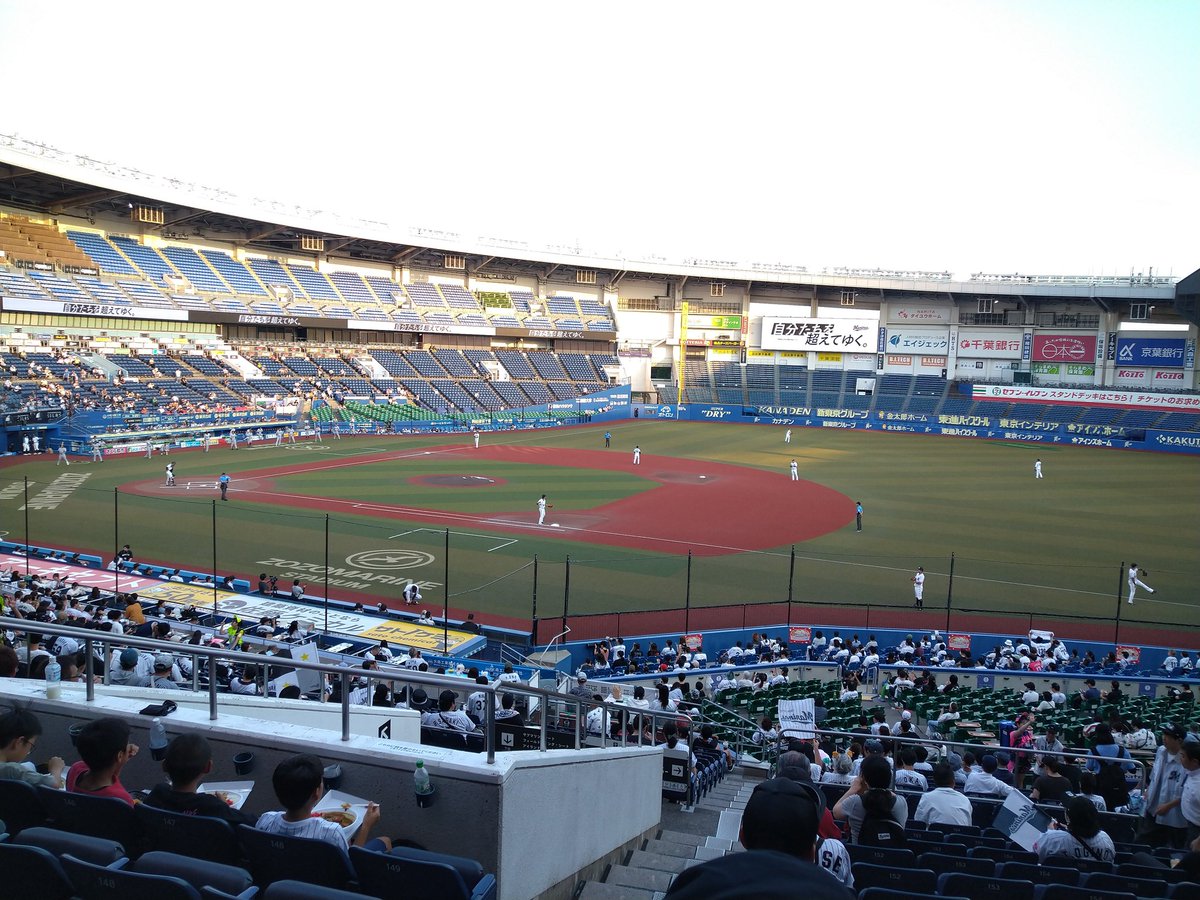 kidhama's tweet photo. 千葉マリンスタジアムに来てます。
今季、3回目のイースタンです。ロッテ対巨人、イースタンの試合の雰囲気がハマる! https://t.co/M3AnXbZyNV