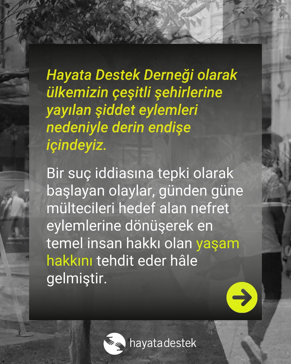 Support2Life's tweet photo. Ülkenin çeşitli şehirlerinde mültecileri hedef alan ve son olarak can kaybına yol açan şiddet eylemlerinden ötürü derin üzüntü ve endişe içindeyiz. Bugün bize düşen sorumluluk, kimseyi ayırt etmeden, herkesin temel insani haklarının koruyucusu ve savunucusu olmaktır.
#Kayseri https://t.co/2Aa4VjDKsn