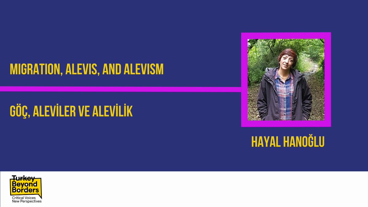 Tbeyondborders's tweet photo. Sevgili Hayal Hanoğlu’nun “Göç, Aleviler ve Alevilik” başlıklı semineri #turkeybeyondborders websitesi, Youtube kanalı ve Spotify'da yayında!
https://t.co/pbneenaMxw

@bianet_org 
@hayalhh
#turkeybeyondborders https://t.co/T8KIT65qgh