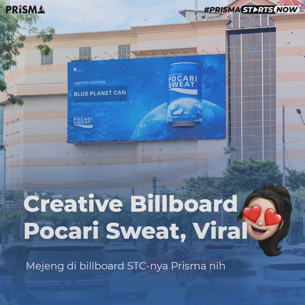 DIJAMIN KAGET 💥

Creative billboard <a href="/pocariID/">Pocari Sweat</a> viral di media sosial dan mejeng di salah satu huge billboard Prisma Advertising yang ada di kawasan Senayan.

#PrismaAdvertising #PocariSweat #OOHcampaign

 instagram.com/p/C8_r3-uvi2R/…