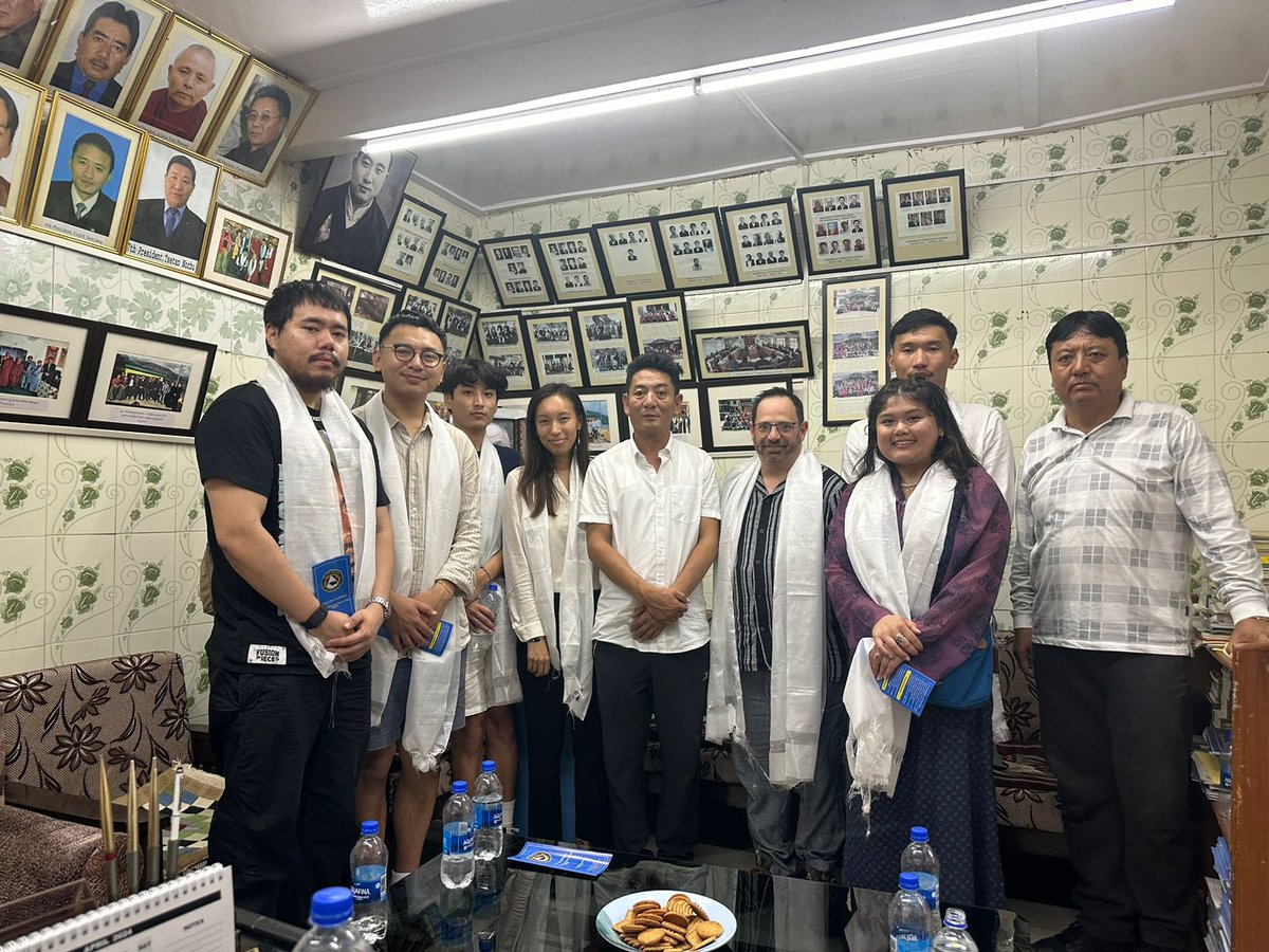 TheTibetNetwork's tweet photo. On July 1st, we were happy to host a delegation of ITN staff and member groups reps from Free Tibet, SFT &amp; ICT to the NGOs based in Dharamshala.

Our delegation got to meet colleagues on the ground and chatted about our priorities and possible areas of #CollaborationForTibet. 🙏🏽 https://t.co/8zcvho6RyH