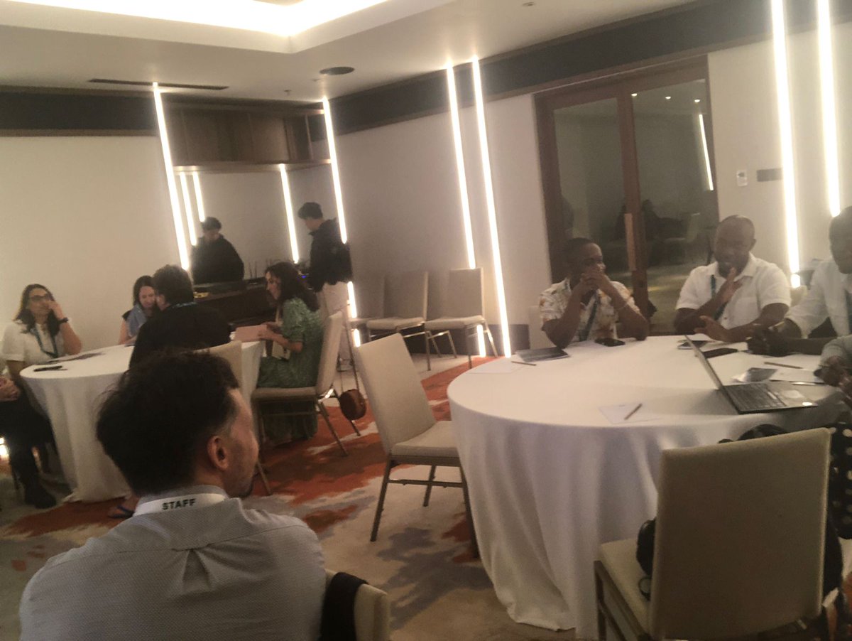 Saeonews's tweet photo. The Global Dialogue on Sustainable Ocean Development took place in Bali today with Nicole Du Plessis chairing the session.
@OceanAccounts @dsigovza
@NRF_News #5thGD #OceanAccounts #BeyondGDP #SustainableOceanEconomy #Bali #Indonesia https://t.co/liAu3DFZWp