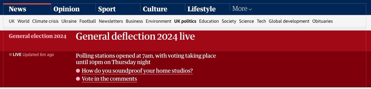 Make sure to vote in...

📢 The General Deflection 2024! 📢

We want to hear the best soundproofing solutions for your (home) studios, whether this be a professionally sourced piece of kit or a solidly built specimen of DIY audio muffling equipment.

#generaldeflection2024