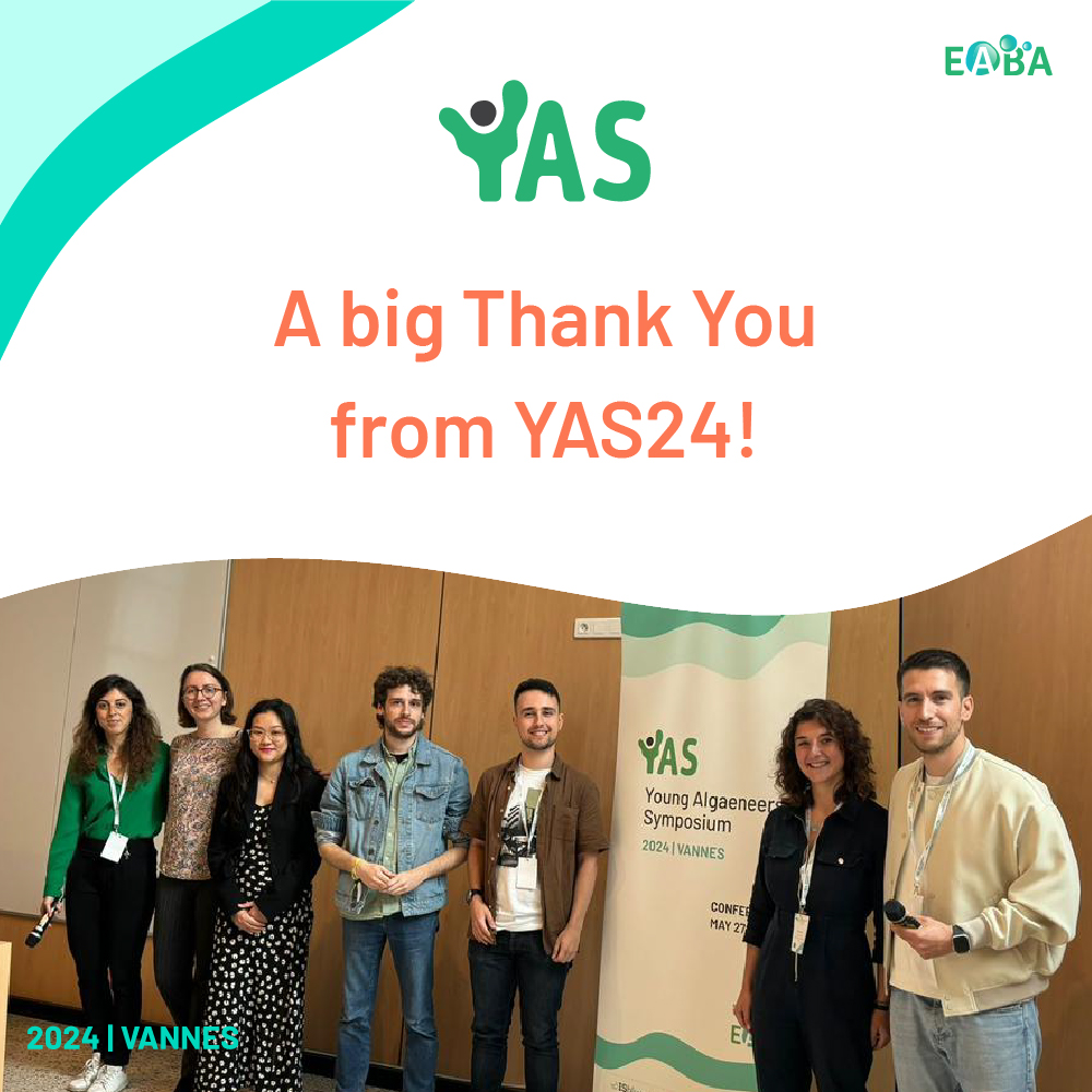 🌿 Thank you from the entire YAS24 team! 🌿

🌟Arianna Rizzo, who chaired YAS24 passes on the torch to Daniel Figueiredo for YAS25!

Special thanks for their support to Christie de Vrij, Lisandra Meinerz, Anne Luque and Prof. Nathalie Bourgougnon! 

#YAS2025 #EABA