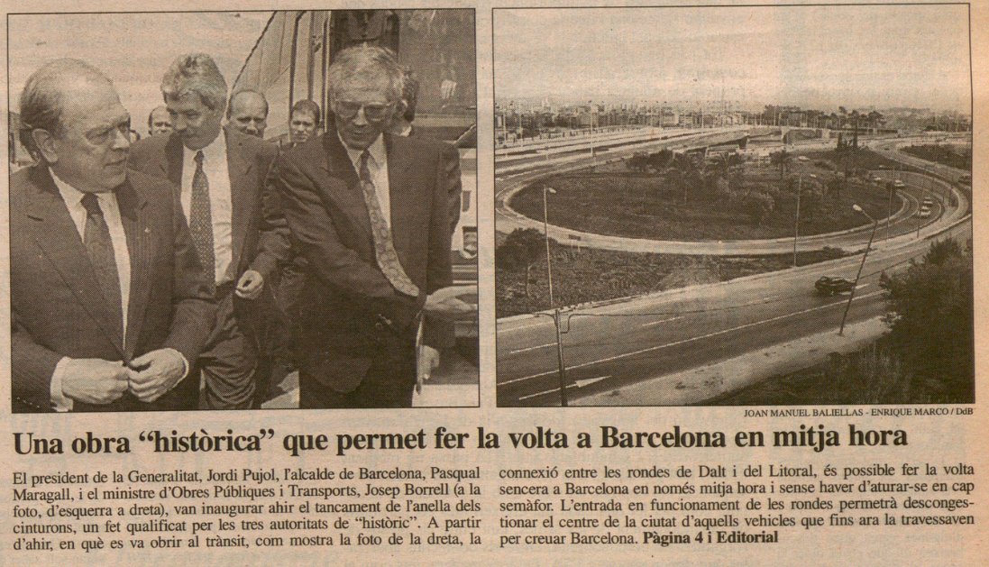 Diuen que quan Pasqual Maragall va fer la primera volta inaugural a la ronda de Dalt, el 23 d'abril de 1992, va preguntar la mida de tota l'anella: uns 35 km.

35? —va repetir, murri—. Doncs la podríem fer servir per córrer la marató!⤵️
#unaHistòriadeBCN