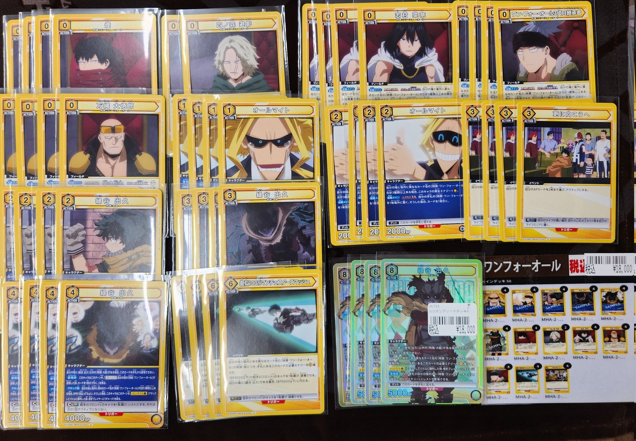 ユニオンアリーナ 黄色デクデッキ僕のヒーローアカデミア ユニオンアリーナ 黄色デクデッキ僕のヒーローアカデミア