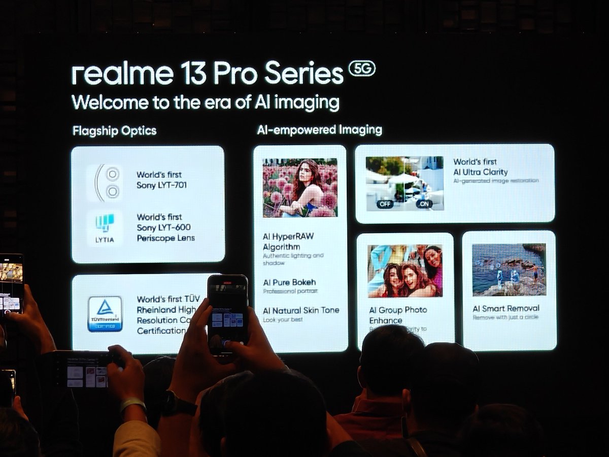 Realme 13 Pro series camera features powered by AI, in a nutshell!🔥
.
#realme13ProSeries5G #realme
