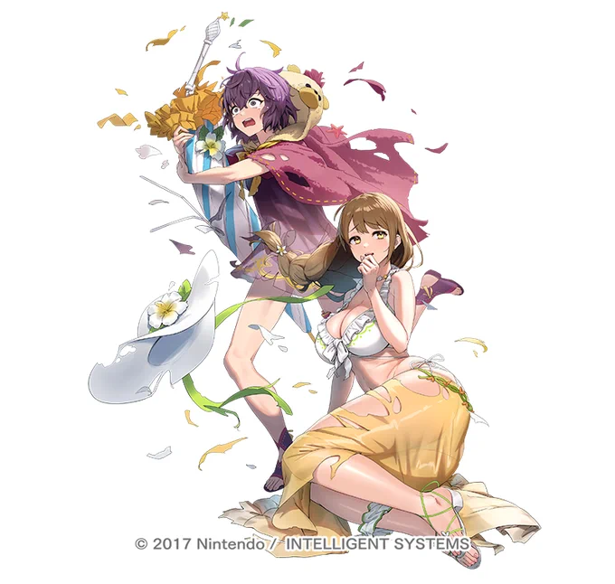 『ファイアーエムブレムヒーローズ』で「砂浜の恐縮女神 ゴルドマリー」を描きました!豊満ですみません…。#FEヒーローズ #FEHeroes 