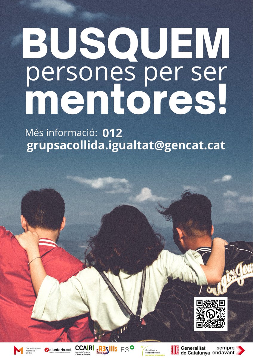 cooperacio_gi's tweet photo. Vols fer de mentor/a i acompanyar processos d'inclusió social a #Girona, Salt i altres territoris de la província de Girona?

La Direcció General de Migracions, Refugi i Antiracisme engega el programa de Mentoria Social PCR. T’hi apuntes? https://t.co/358vPzYi8m https://t.co/fc5U8uydhf