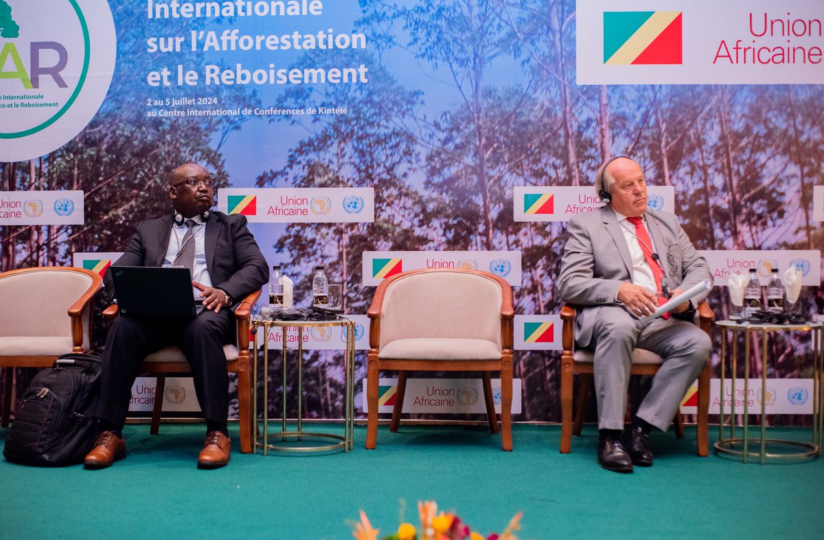 Ciar_Damar's tweet photo. Retour en images de la deuxième journée de la Conférence Internationale de l'Afforestation et du Reboisement (CIAR)- Première édition.
#CIAR2024 #Reboisement #Afforestation #Biodiversité #ChangementClimatique #cop27 #congobrazzaville242 https://t.co/1o5tY9RywN